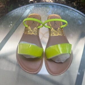 Chic Lime Green Sandals